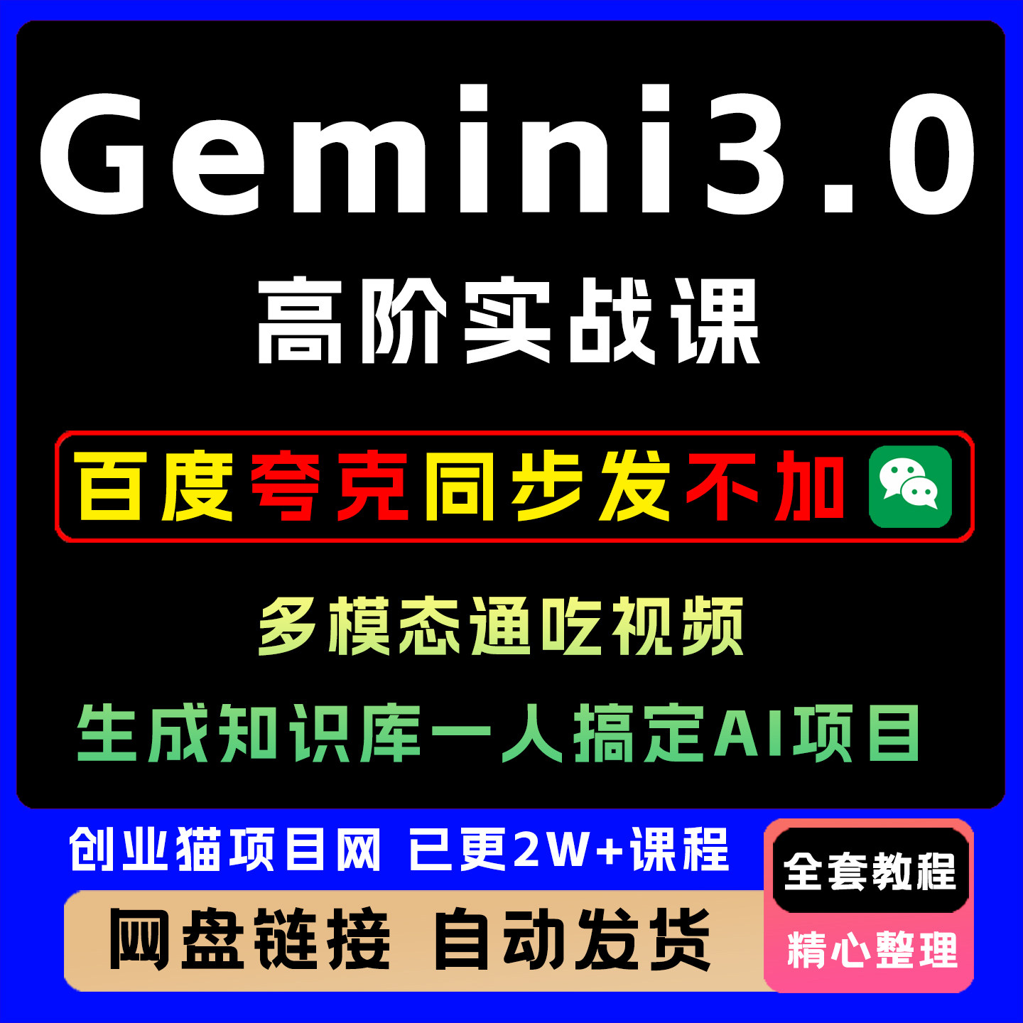 Gemini3.0高阶实战课多模态通吃视频生成知识库一人搞定AI项目图片