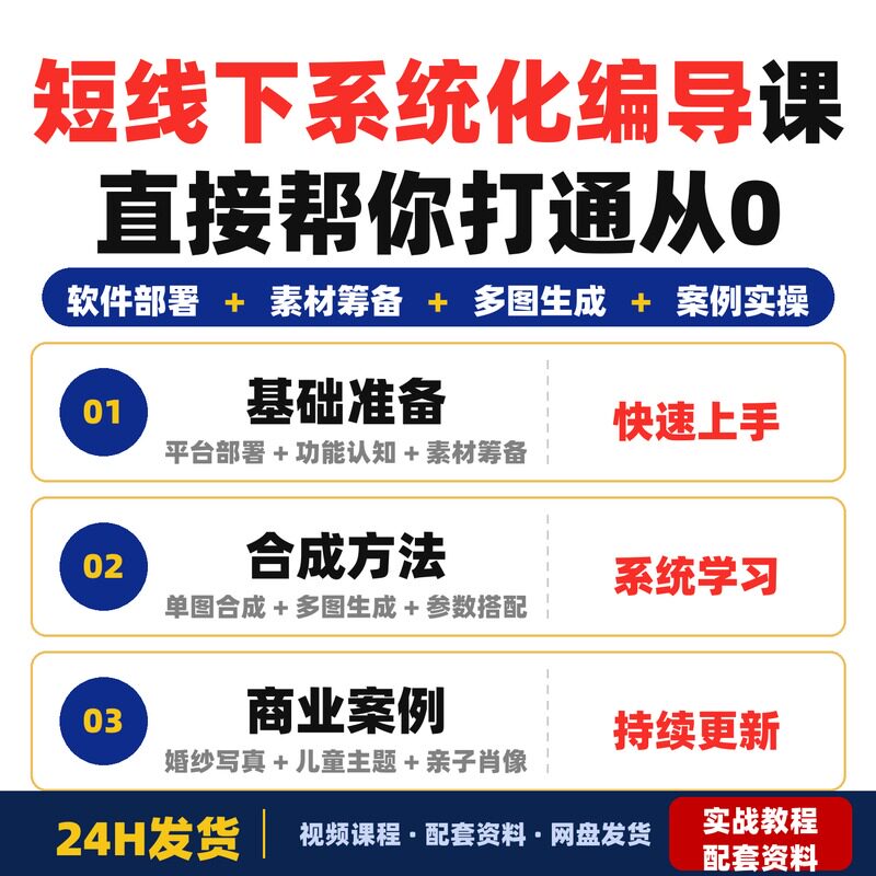 短线下系统化编导课直接帮你打通从0到1全链路手把手带你敲开编导