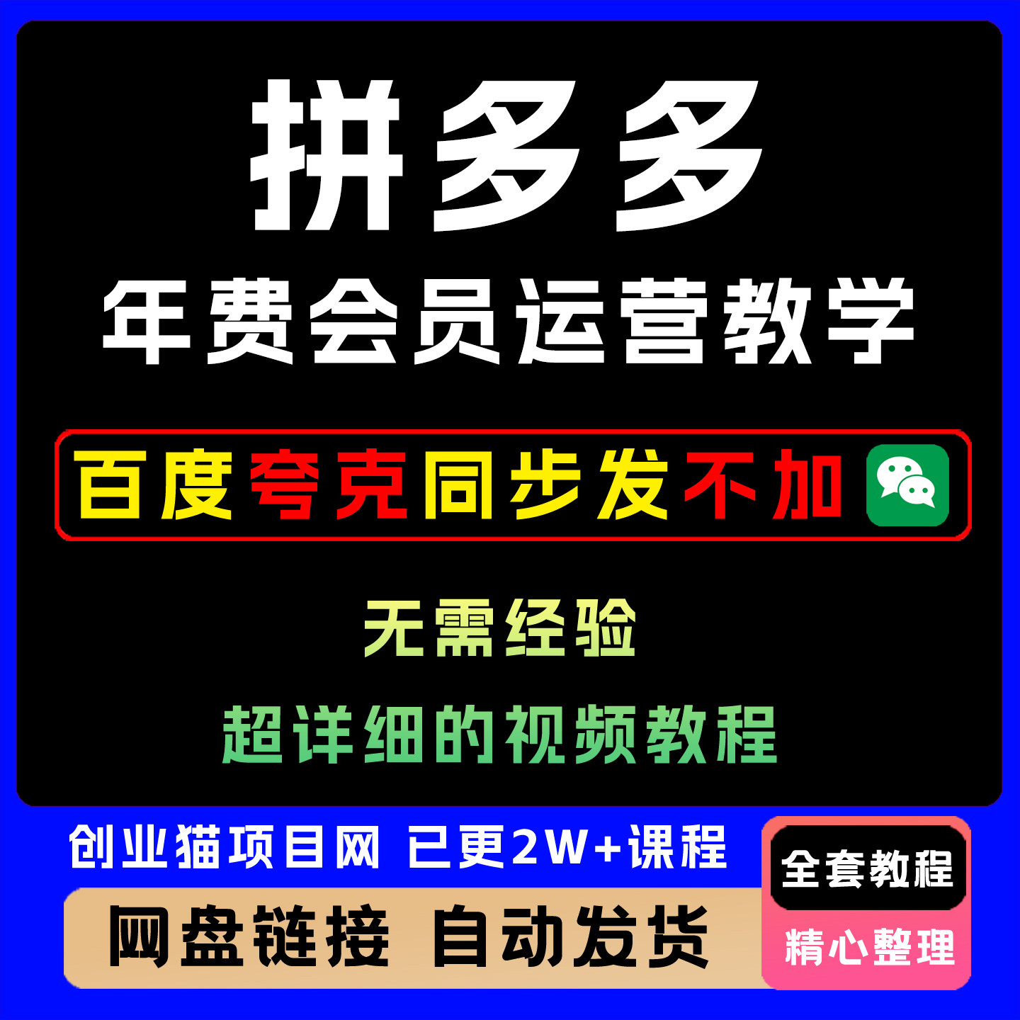 2026拼多多年费会员运营实经验分享操干货拉满教程黑科技视频课程