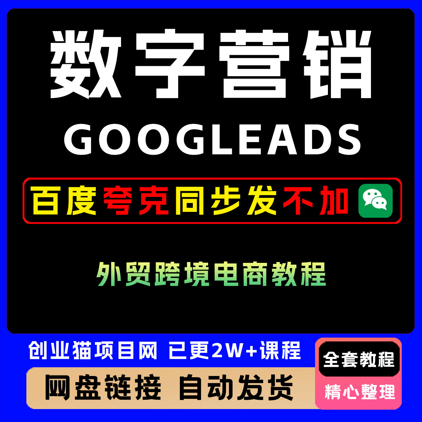 2025数字营销GoogleAds外贸跨境电商教程 数字营销完整版教程课程