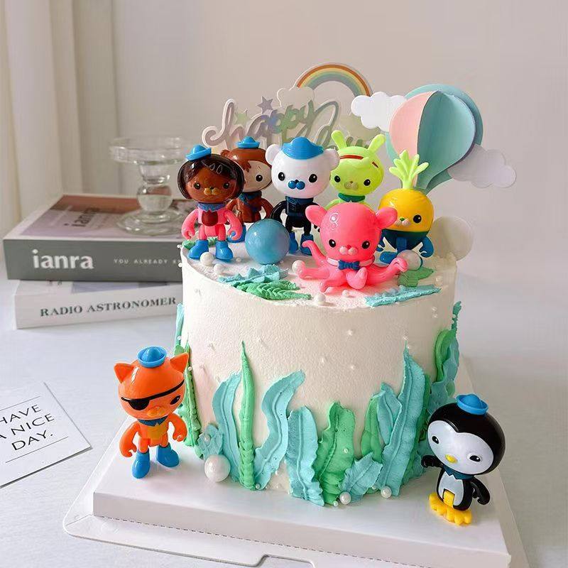 儿童动漫海底套装章鱼公仔蛋糕摆件玩偶生日情景派对卡通装饰插件,节庆用品/礼品,节日装扮用品,淘宝优惠券,粉丝福利购,淘宝优惠卷