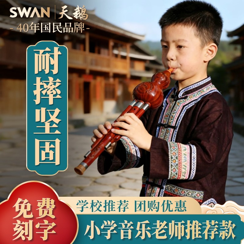 天鹅小学生用葫芦丝初学者专用入门防摔7孔C调降b调官方旗舰店图片