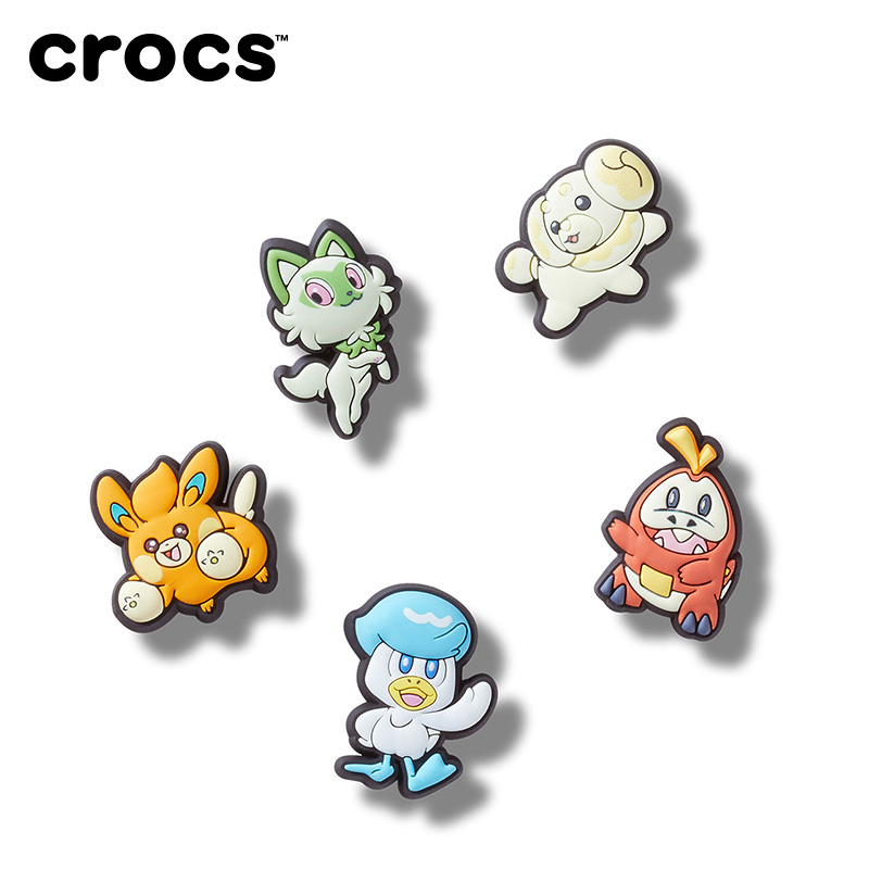 Crocs智必星配件洞洞鞋花
