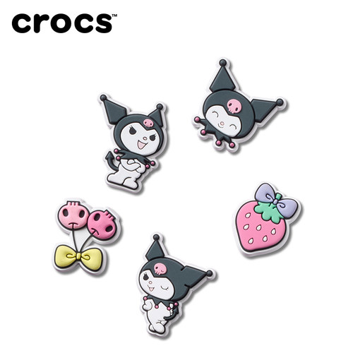 Crocs卡骆驰智必星配件洞洞鞋花 三丽鸥库洛米五件套