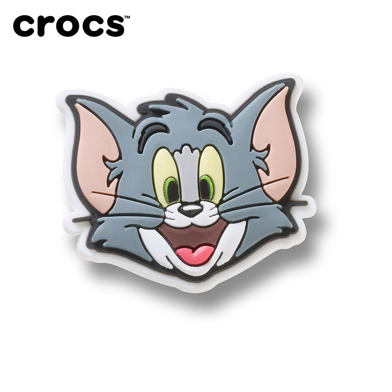 Crocs卡骆驰智必星配件洞洞鞋花 汤姆和杰瑞人物汤姆 爱心链条