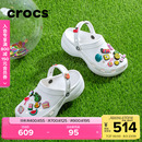 女鞋 Crocs卡骆驰厚底云朵洞洞鞋 沙滩鞋 女夏季 206750 高跟凉鞋