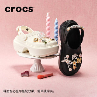 Crocs卡骆驰雪屋洞洞鞋云朵女鞋