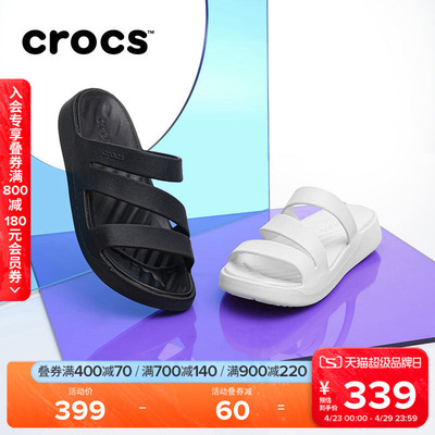 Crocs骆驰女鞋慕斯凉鞋拖鞋