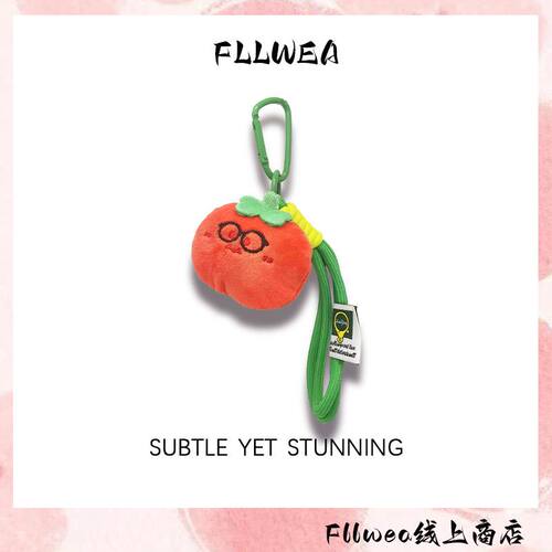 FLLWEA西红柿眼睛包包挂件书包登山包户外包多巴胺可爱送礼挂件