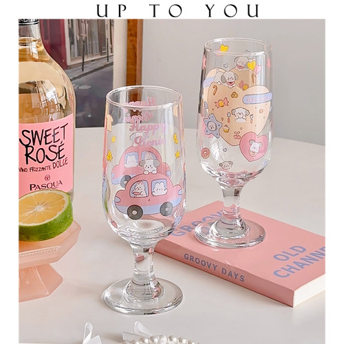 网红小众少女心礼物耐热酒杯