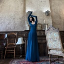 显瘦超长纯色长袖 南法风情小众高级感修身 连衣裙 Helin Louis