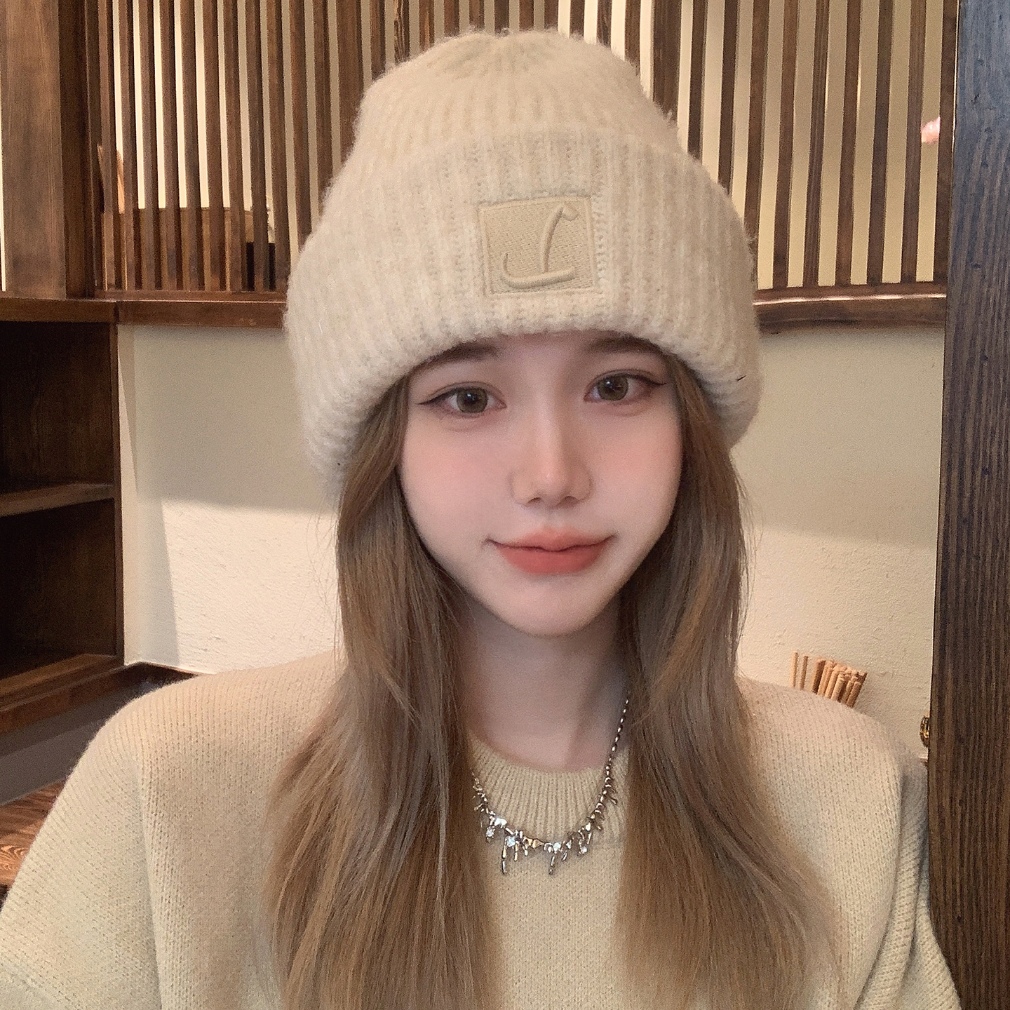 帽子女冬季保暖毛线帽2025新款