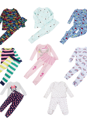 G*P儿童家居服套装男女童秋冬纯棉秋衣秋裤两件套睡衣打底衫套装