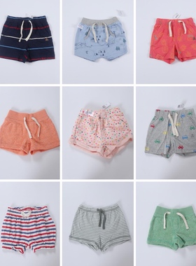 g*p3-12个月儿童夏季休闲短裤男女童宝宝纯棉舒适百搭舒适裤子