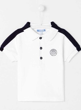 法单轻奢男童夏季polo衫A类纯棉t恤 休闲短袖夏装 吸汗运动服特价