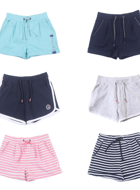 儿童夏季运动短裤法单专柜OK家男女童纯棉休闲运动裤洋气可爱裤子