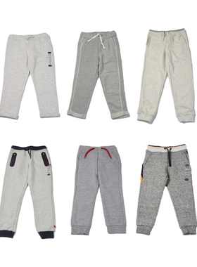 儿童春秋棉质运动裤法单男女童毛圈卫裤休闲百搭松紧腰长裤