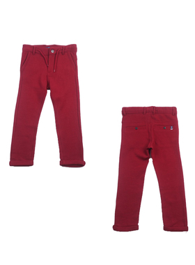 儿童秋冬纯棉长裤法单男女童柔软舒适弹力中腰休闲裤直筒裤