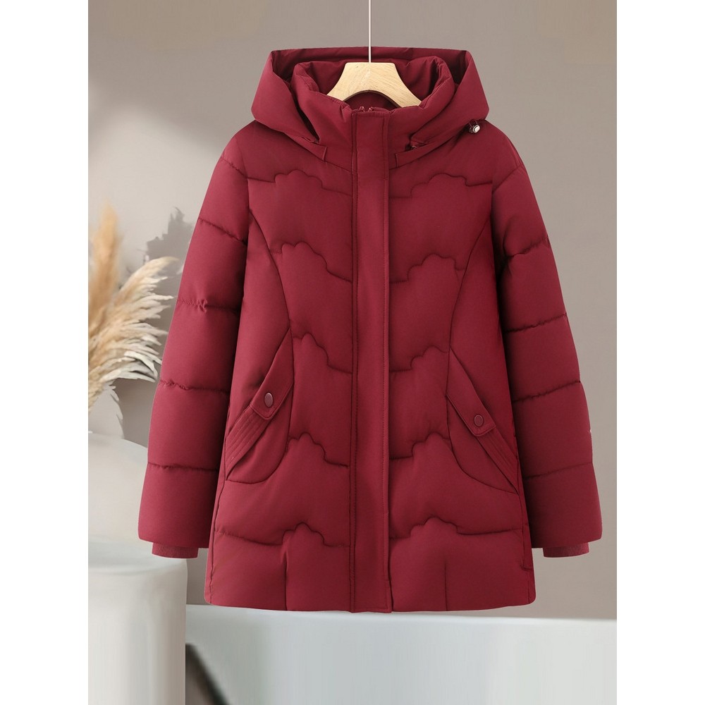 2025新款秋冬款时尚气质棉服女短款小个子连帽加厚保暖棉衣外套潮,女装/女士精品,中老年女装,淘宝优惠券,粉丝福利购,淘宝优惠卷