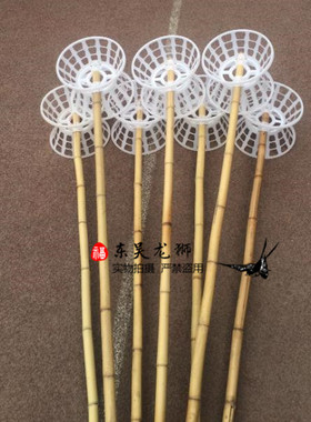 舞龙舞狮道具舞龙塑料龙骨龙杆竹杆龙棒杆子龙灯配件龙骨软塑料