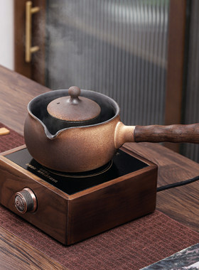 家用陶瓷煮茶壶侧把煮水壶户外