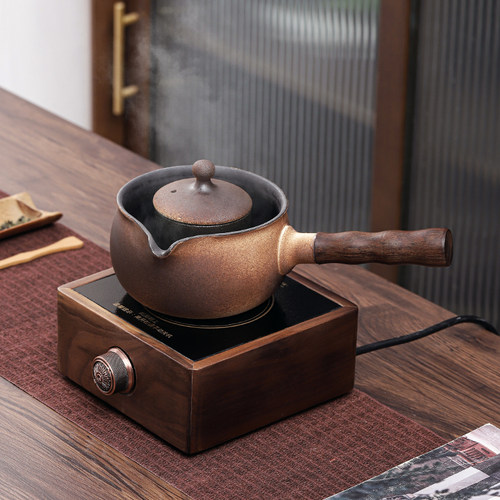 家用陶瓷煮茶壶侧把煮水壶户外