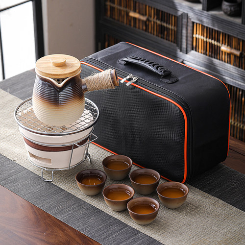 围炉煮茶壶炭炉可干烧侧把壶带包