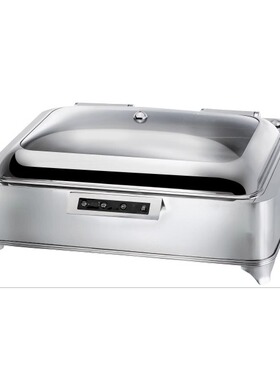 KINGO南洋精工 商用蝶菲感应式玻璃盖带框架自助餐炉 布菲炉MD201