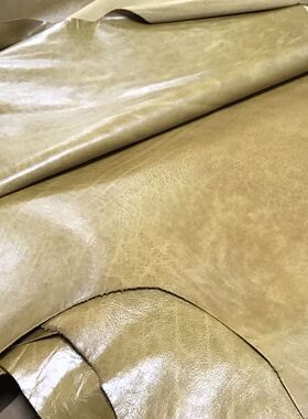 意大利黄色细摔纹蜡感牛皮1.4mm 18-20尺 300/张包邮