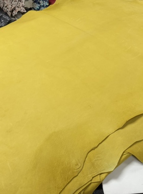 水染明黄色头层羊皮1.0mm 6-7.5尺 70/张