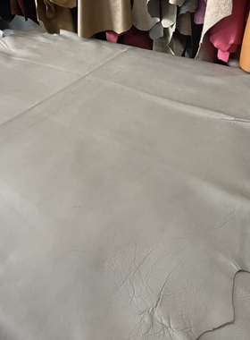 意大利浅灰色整张头层牛皮1.6-1.8mm 30-33尺 528/张包邮