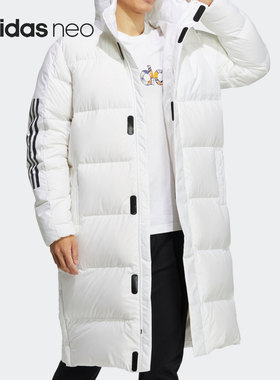 Adidas/阿迪达斯正品2021新款Neo中长款男子运动羽绒服HC2634