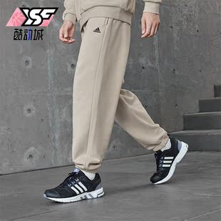 1加绒束脚男女运动裤 Adidas IV7602 PNT LOGO 阿迪达斯正品