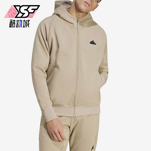 阿迪达斯男士运动休闲连帽外套