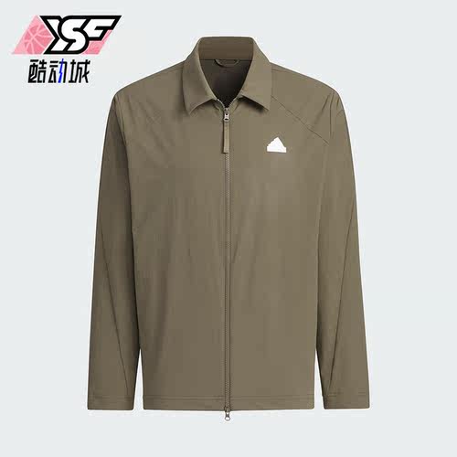 阿迪达斯男士翻领夹克外套