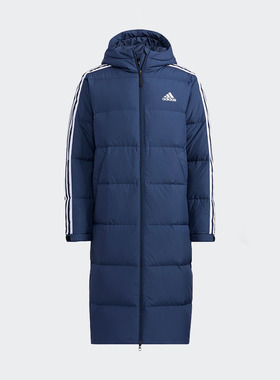 Adidas/阿迪达斯正品2021冬季男女运动保暖长款羽绒服 H20763