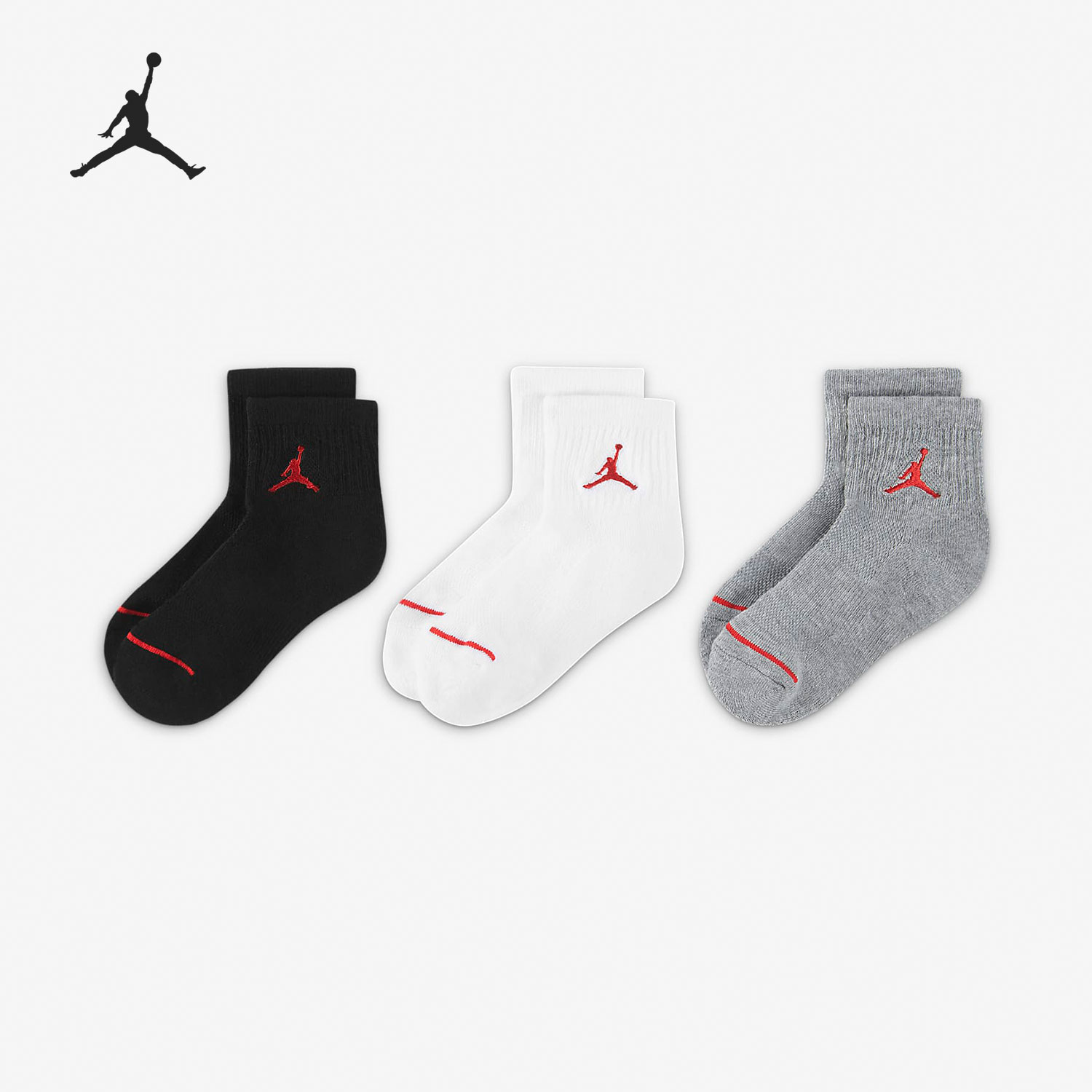 耐克正品休闲男女运动袜三双装