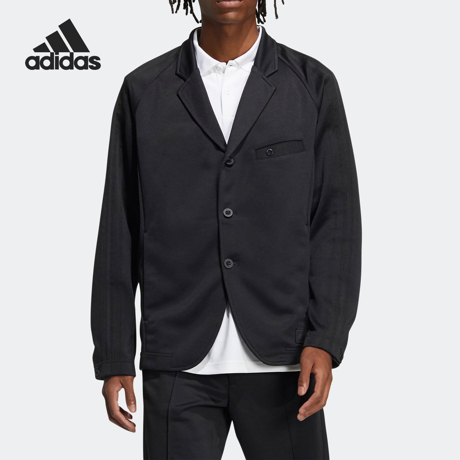 阿迪达斯男子舒适运动夹克外套
