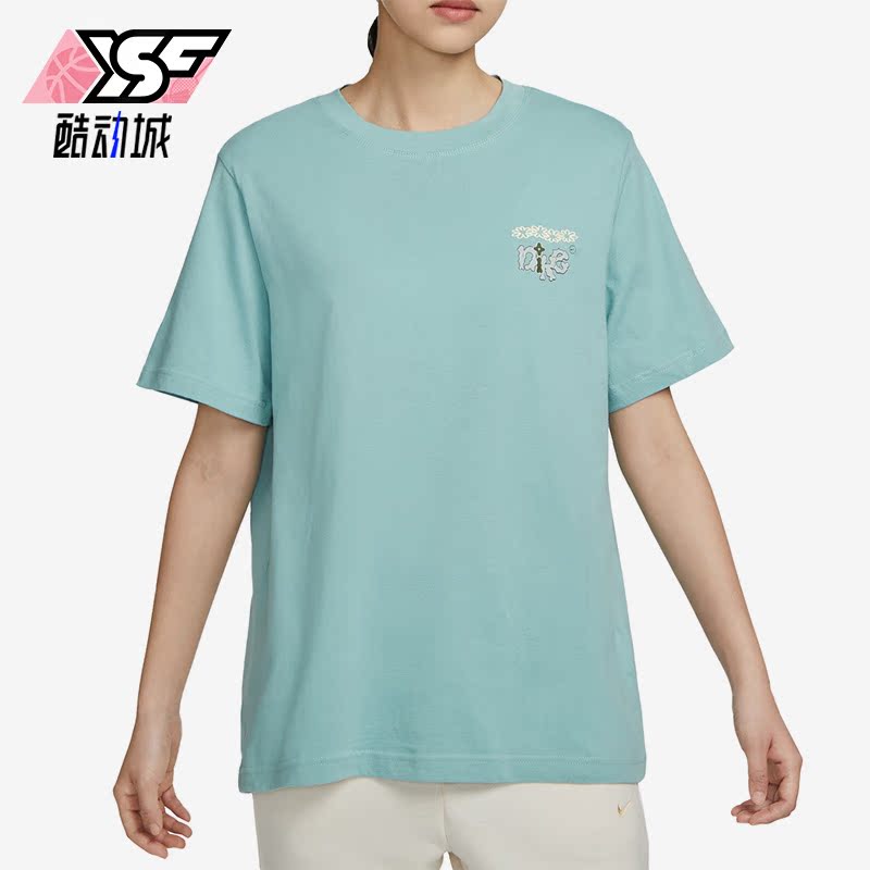 Nike/耐克正品新款圆领印花女子运动休闲短袖T恤FD2550-309