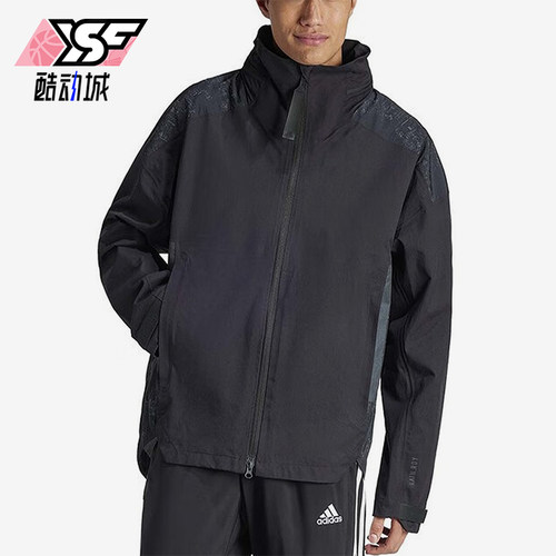 阿迪达斯男士防风拉链夹克外套