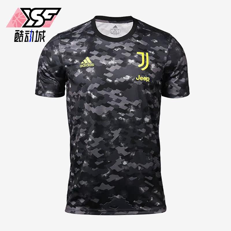 Adidas/阿迪达斯正品夏季男子尤文图斯热身足球服短袖GR2934