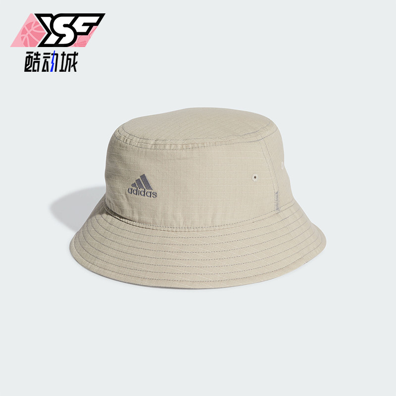 阿迪达斯男女双面带渔夫帽