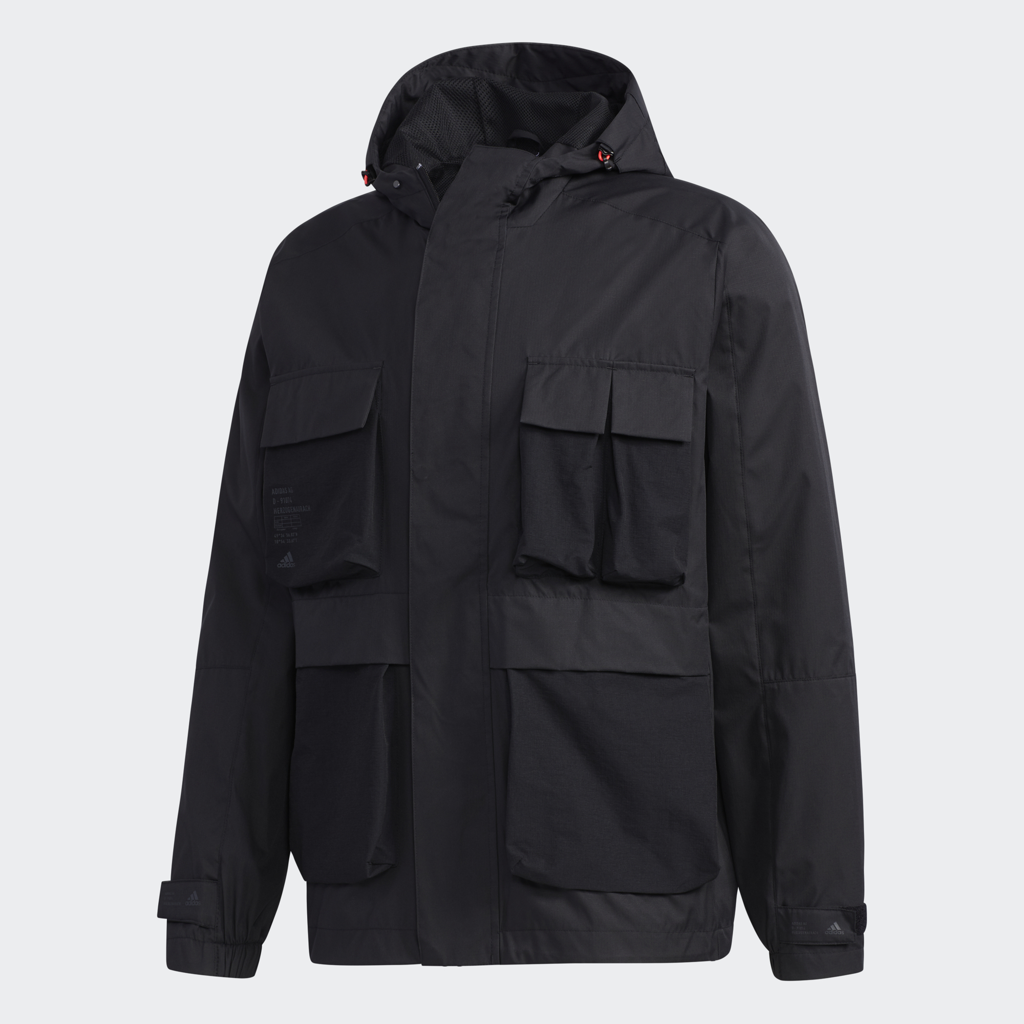 阿迪达斯男子连帽运动夹克外套