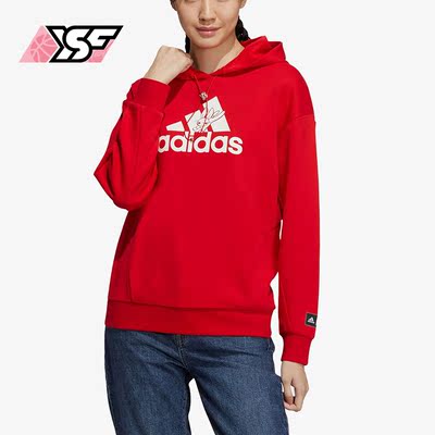Adidas/阿迪达斯正品春季新款女子休闲保暖连帽卫衣HZ2993