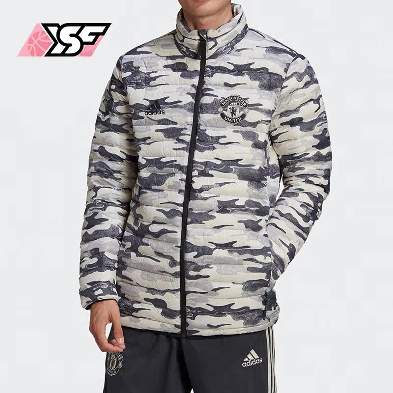 Adidas/阿迪达斯正品 MUFC SSP LDW JK男子曼联足球羽绒服 FR3866