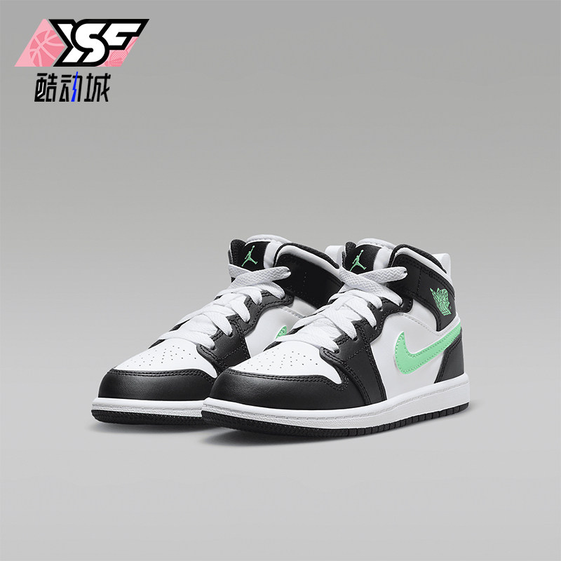 Nike/耐克正品Jordan 1 Mid PS小童篮球运动休闲鞋DQ8424-103,童鞋/婴儿鞋/亲子鞋,运动鞋,淘宝优惠券,粉丝福利购,淘宝优惠卷