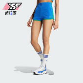 弹力运动短裤 Adidas 经典 三叶草女士修身 JG8059 阿迪达斯正品