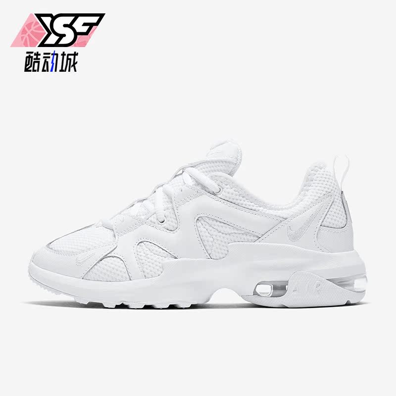 耐克运动女系带厚底气垫休闲鞋