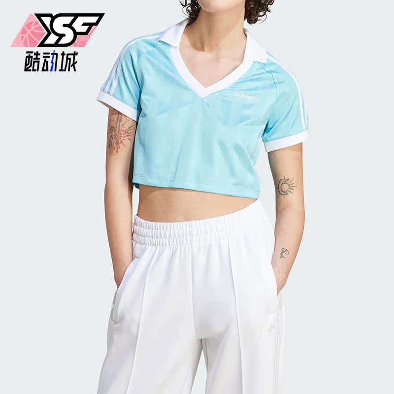 阿迪达斯正品女运动短袖T恤