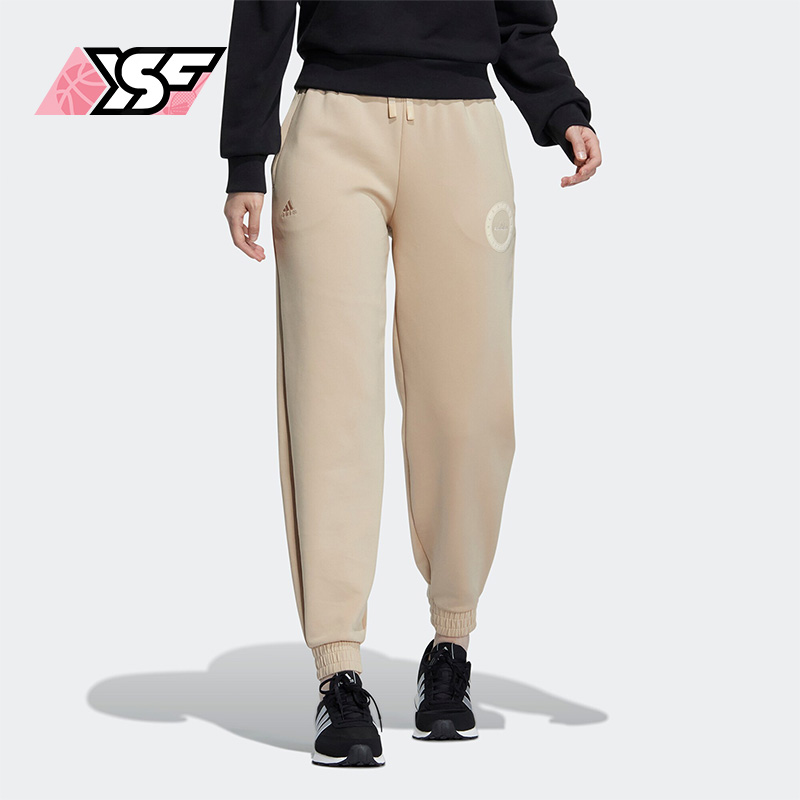 Adidas/阿迪达斯正品冬季新款女子运动休闲收口长裤IB2752